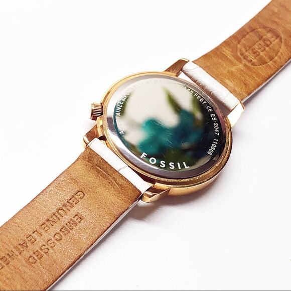 Fossil Rose Gold & White Watch ES-2047 - Picture 8 of 9